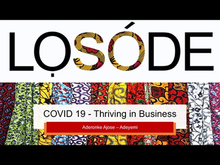 LOSÓDE: Covid-19 - Thriving in business