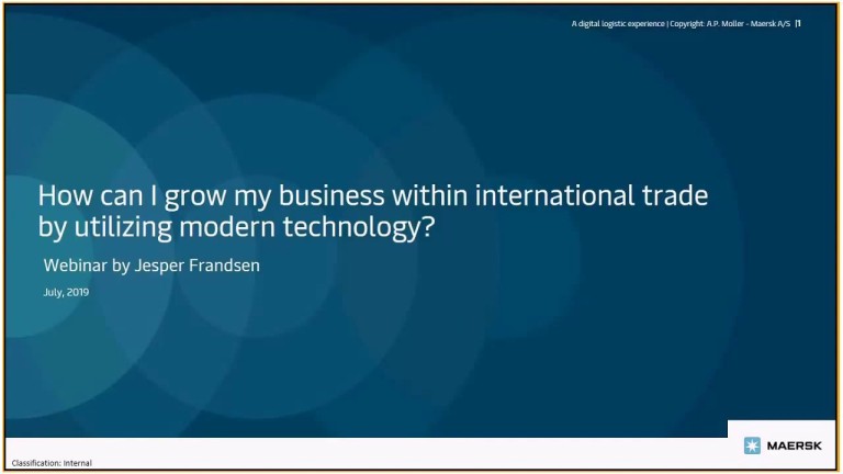 How can I grow my business within international trade by utilizing modern technology?